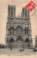 FRANCE - Reims - Façade De Le Cathédrale Sud - Carte Postale Ancienne - Reims