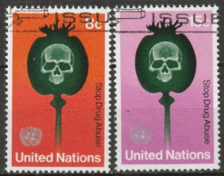 UNO New York 1973 MiNr.256 - 257 O Gestempelt Kampf Gegen Drogenmissbrauch ( 4728 )günstige Versandkosten - Usati