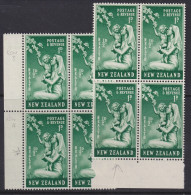 New Zealand, CP T21a(Z) And (Y), MNH (var Only), Two Printing Flaws - Neufs