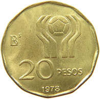 ARGENTINA 20 PESOS 1978 TOP #s066 0549 - Argentine