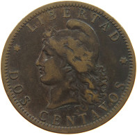 ARGENTINA 2 CENTAVOS 1885 #c009 0375 - Argentine