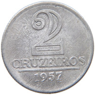 BRAZIL 2 CRUZEIROS 1957 #s054 0549 - Brésil