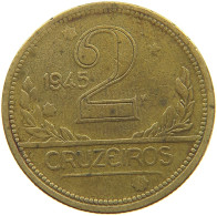 BRAZIL 2 CRUZEIROS 1945 #s054 0047 - Brésil