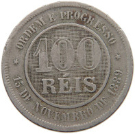 BRAZIL 100 REIS 1889 #s061 0265 - Brésil