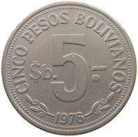 BOLIVIA 5 BOLIVIANOS 1976 #c083 0845 - Bolivië