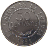 BOLIVIA 50 CENTAVOS 1991 TOP #c033 0351 - Bolivië