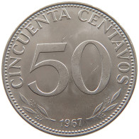 BOLIVIA 50 CENTAVOS 1967 #s065 0407 - Bolivië