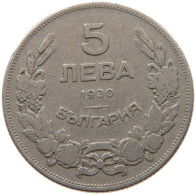 BULGARIA 5 LEVA 1930 #s021 0021 - Bulgarie