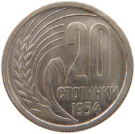 BULGARIA 20 STOTINKI 1954 #c017 0419 - Bulgarie