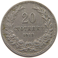 BULGARIA 20 STOTINKI 1913 #c006 0345 - Bulgarie