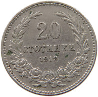 BULGARIA 20 STOTINKI 1912 #s067 0785 - Bulgarie