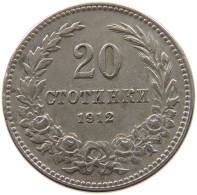 BULGARIA 20 STOTINKI 1912 #a017 0237 - Bulgarie