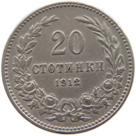 BULGARIA 20 STOTINKI 1912 #a061 0515 - Bulgarie