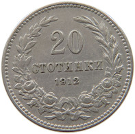 BULGARIA 20 STOTINKI 1912 #a017 0239 - Bulgarie