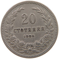 BULGARIA 20 STOTINKI 1906 #a046 0471 - Bulgarie