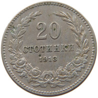 BULGARIA 20 STOTINKI 1913 #s067 0789 - Bulgarie