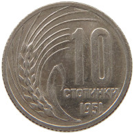 BULGARIA 10 STOTINKI 1951 TOP #c071 0309 - Bulgarie