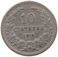 BULGARIA 10 STOTINKI 1913 #a046 0995 - Bulgarie