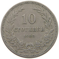 BULGARIA 10 STOTINKI 1906 #s065 0659 - Bulgarie