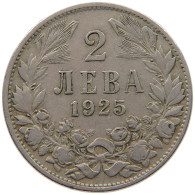BULGARIA 2 LEVA 1925 #c040 0081 - Bulgarie