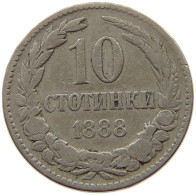 BULGARIA 10 STOTINKI 1888 #s073 0027 - Bulgarie