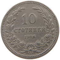 BULGARIA 10 STOTINKI 1906 #a046 1007 - Bulgarie