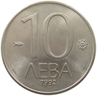 BULGARIA 10 LEVA 1992 TOP #a042 0453 - Bulgarie