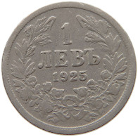 BULGARIA 1 LEV 1925 #c053 0229 - Bulgarie