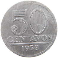 BRAZIL 50 CENTAVOS 1958 #s054 0599 - Brésil