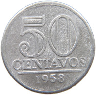 BRAZIL 50 CENTAVOS 1958 #s054 0597 - Brésil