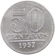 BRAZIL 50 CENTAVOS 1957 #s054 0601 - Brésil