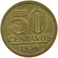 BRAZIL 50 CENTAVOS 1956 #s054 0371 - Brésil