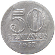 BRAZIL 50 CENTAVOS 1957 #s054 0589 - Brésil