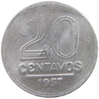 BRAZIL 20 CENTAVOS 1957 #s054 0647 - Brésil