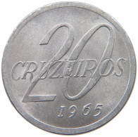 BRAZIL 20 CRUZEIROS 1965 #s054 0553 - Brésil