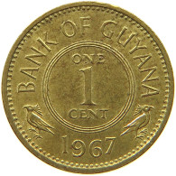 GUYANA 1 CENT 1967 TOP #s066 0785 - Guyana
