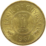 GUYANA 1 CENT 1967 TOP #s066 0783 - Guyana
