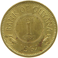 GUYANA 1 CENT 1967 #s080 0365 - Guyana