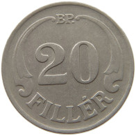 HUNGARY 20 FILLER 1926 #s067 0741 - Hongrie