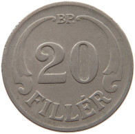 HUNGARY 20 FILLER 1938 #s014 0019 - Hongrie