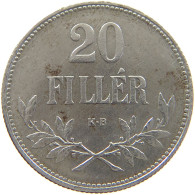 HUNGARY 20 FILLER 1916 #c020 0431 - Hongrie