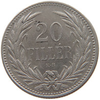 HUNGARY 20 FILLER 1893 #c053 0227 - Hongrie
