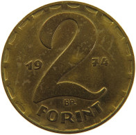 HUNGARY 2 FORINT 1974 #s016 0103 - Hongrie