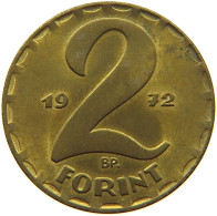 HUNGARY 2 FORINT 1972 TOP #s066 0507 - Hongrie