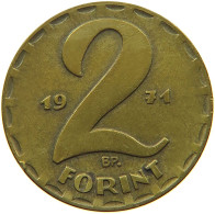 HUNGARY 2 FORINT 1971 #s073 0629 - Hongrie