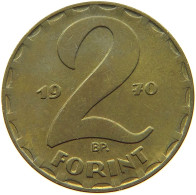 HUNGARY 2 FORINT 1970 #s066 0501 - Hongrie