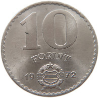 HUNGARY 10 FORINT 1972 #s014 0111 - Hongrie