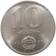 HUNGARY 10 FORINT 1971 #s065 0027 - Hongrie