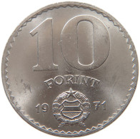 HUNGARY 10 FORINT 1971 #s014 0113 - Hongrie