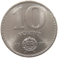 HUNGARY 10 FORINT 1971 #c084 0095 - Hongrie